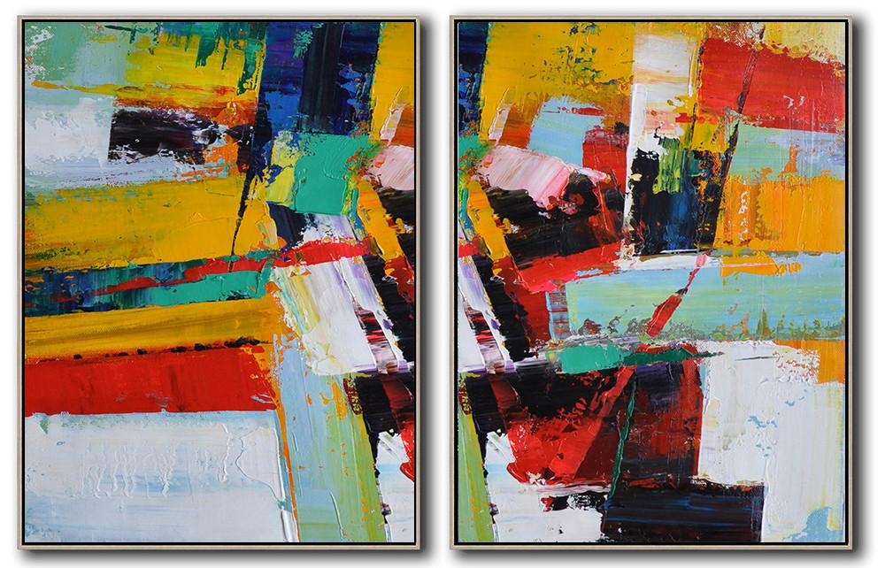 Set of 2 Contemporary Art #S101 - Click Image to Close